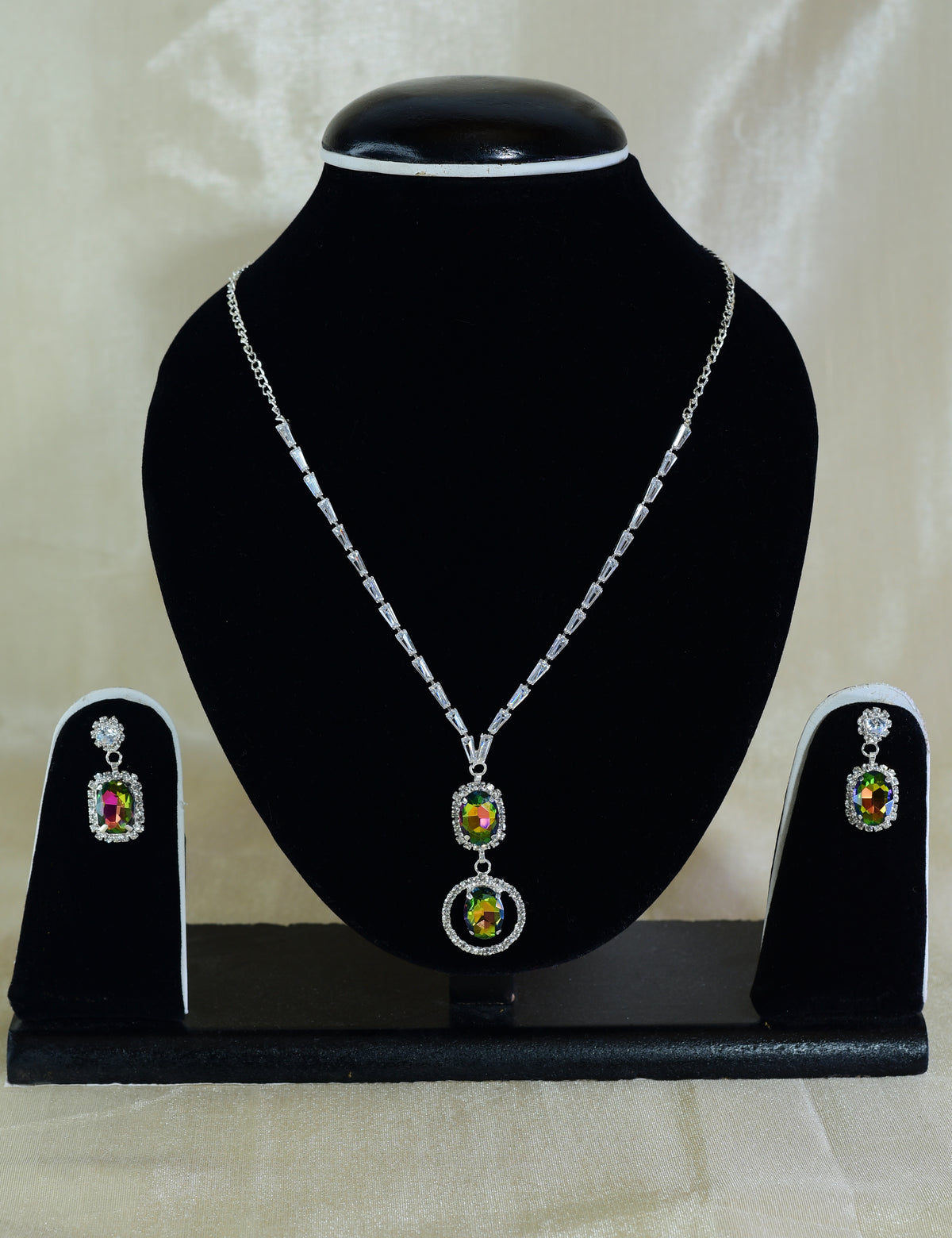 Shubharambh American Daimond Polki Necklace